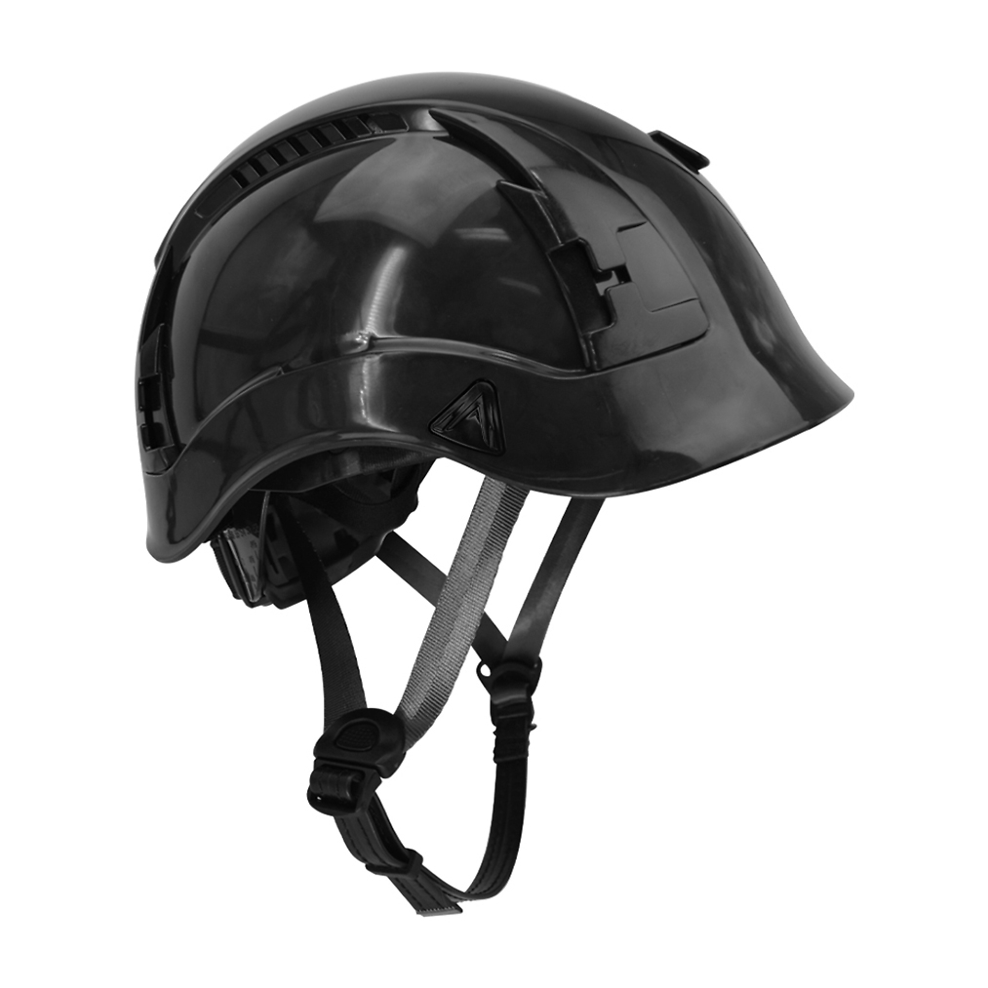 Malta Dynamics Apex Type 2 Safety Helmet — Vented, 6-Point Suspension, Adjustable Straps, Black, Class C, ANSI/OSHA Compliant, EN12492, Model# HTB2000